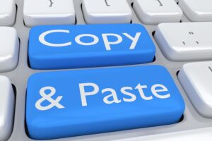 copy paste content