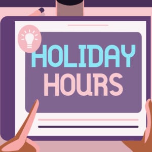 Illustration of holiday trading hours for Google Business Profile