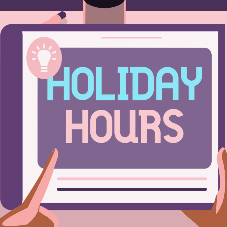 Illustration of holiday trading hours for Google Business Profile