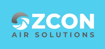 Ozcon Air Solutions logo - air conditioning industry client of AI Format